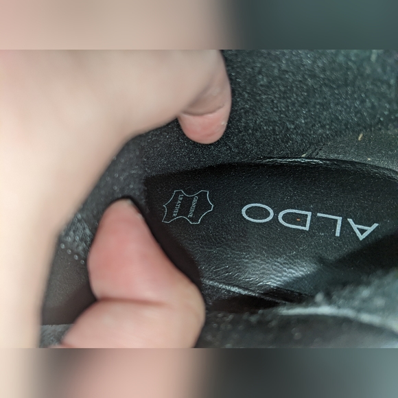 00's Suede Leather Aldo Wedge Boots - Picture 5 of 13